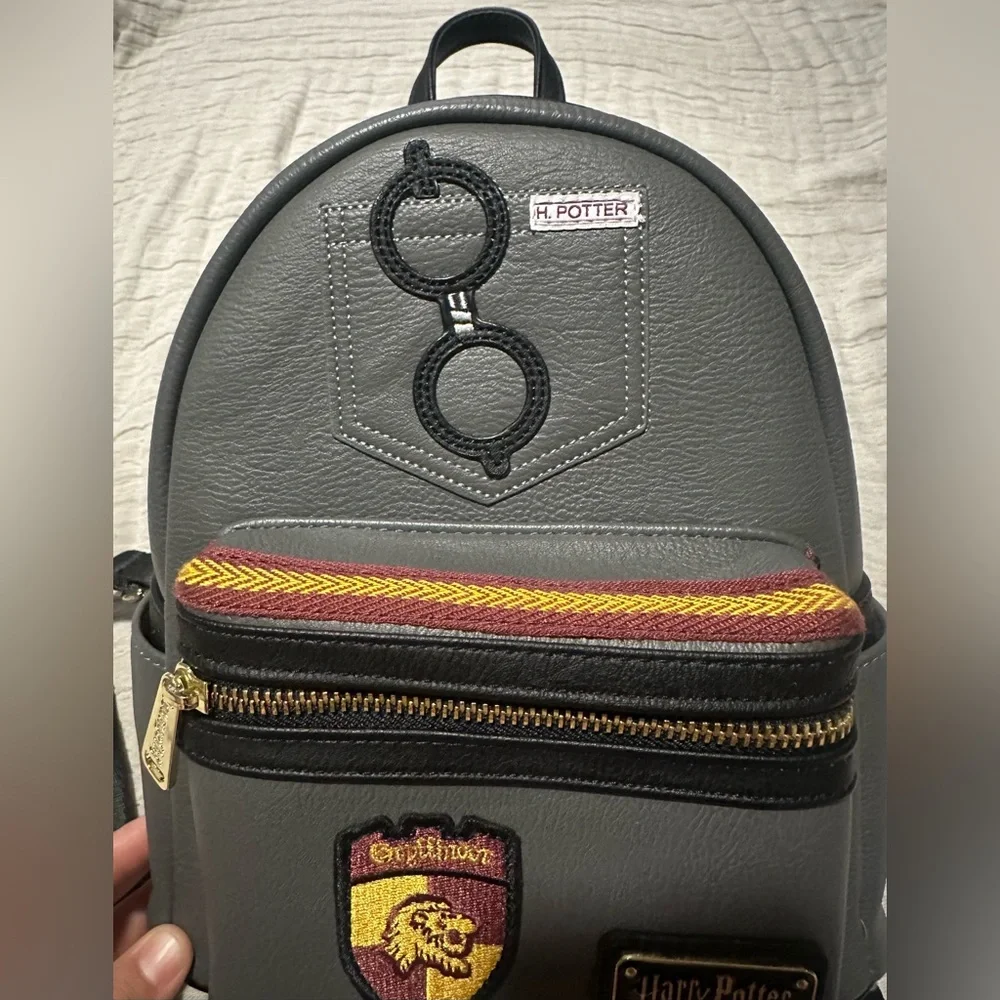 Harry Potter Gryffindor Loungefly Mini Backpack Hogwarts Faux Leather Bag
